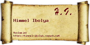 Himmel Ibolya névjegykártya