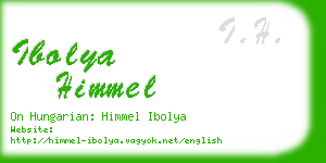 ibolya himmel business card